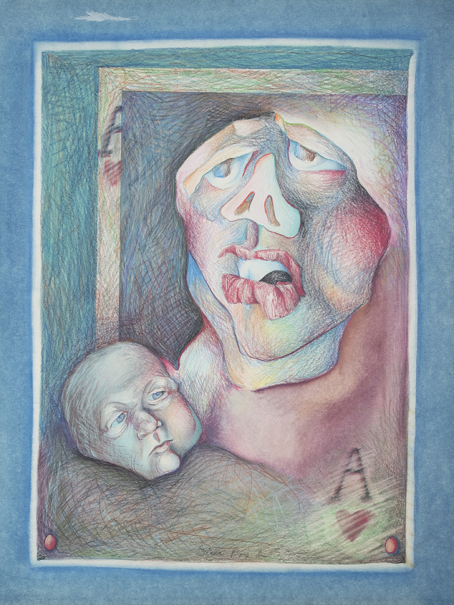 "With Child" by Diana Roy 1940-2019 