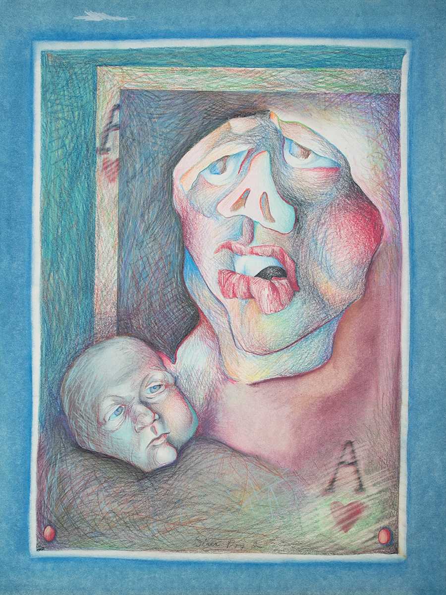 "With Child" by Diana Roy 1940-2019, Image 1.