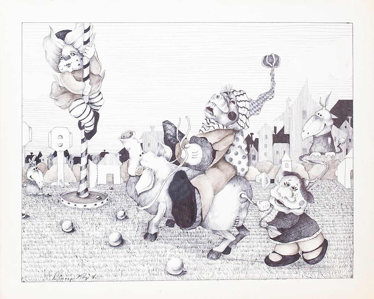 "Circus" by Diana Roy 1940-2019, Image 1.
