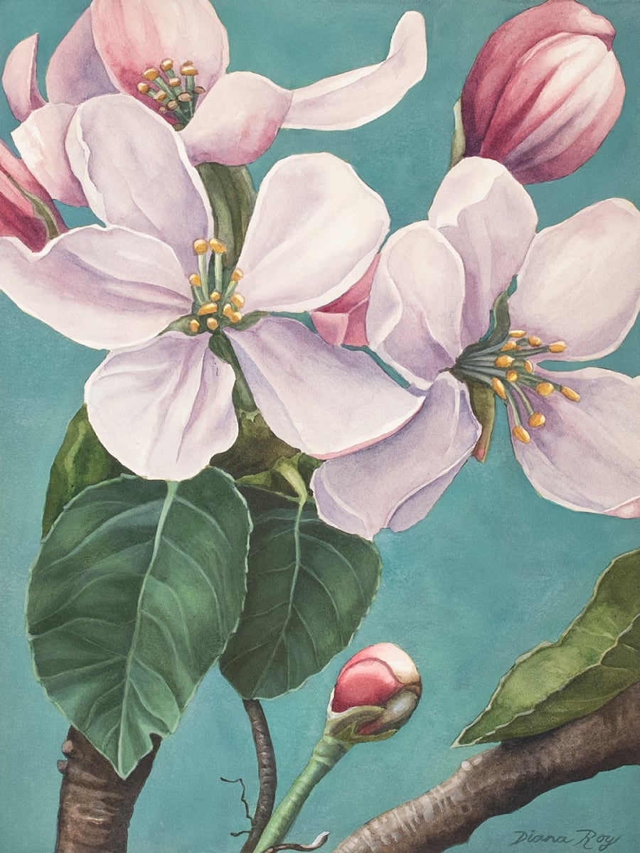 "Spring Blossoms" by Diana Roy 1940-2019, Image 1.
