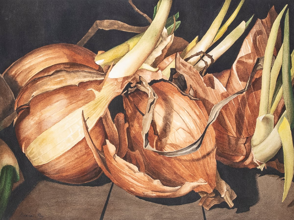 "Onionskin" by Diana Roy 1940-2019, Image 1.