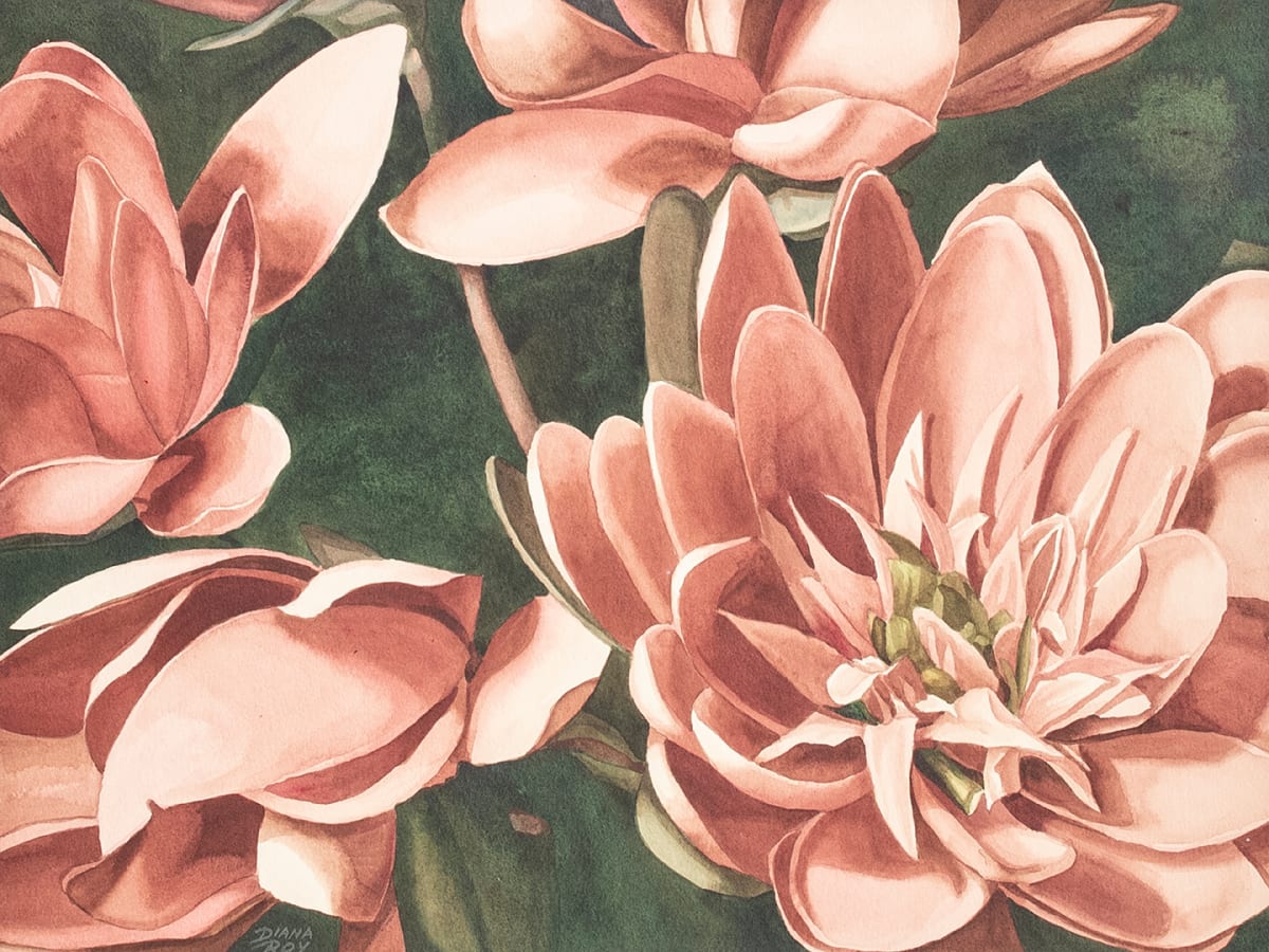 "Pink Bouquet" by Diana Roy 1940-2019, Image 2.