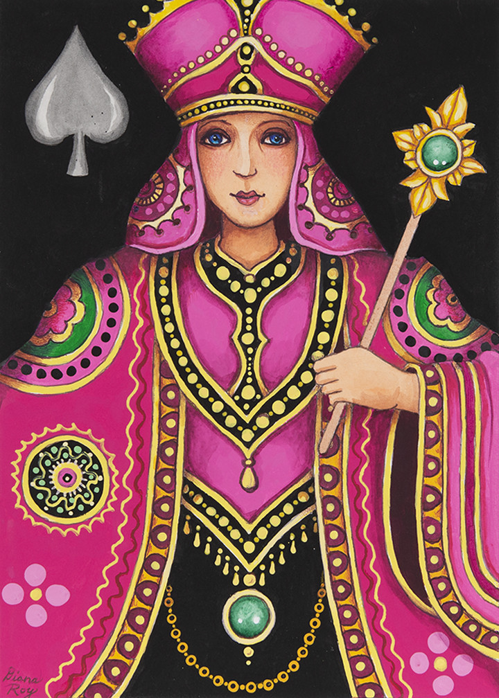 "Queen of Spades" by Diana Roy 1940-2019 