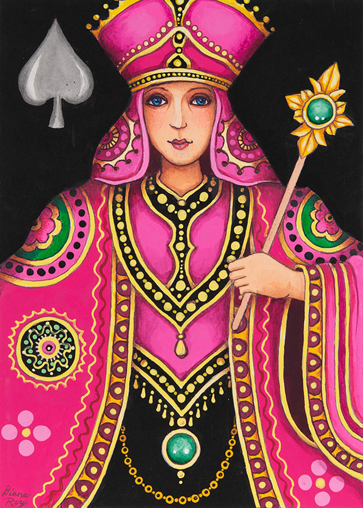 "Queen of Spades" by Diana Roy 1940-2019, Image 2.