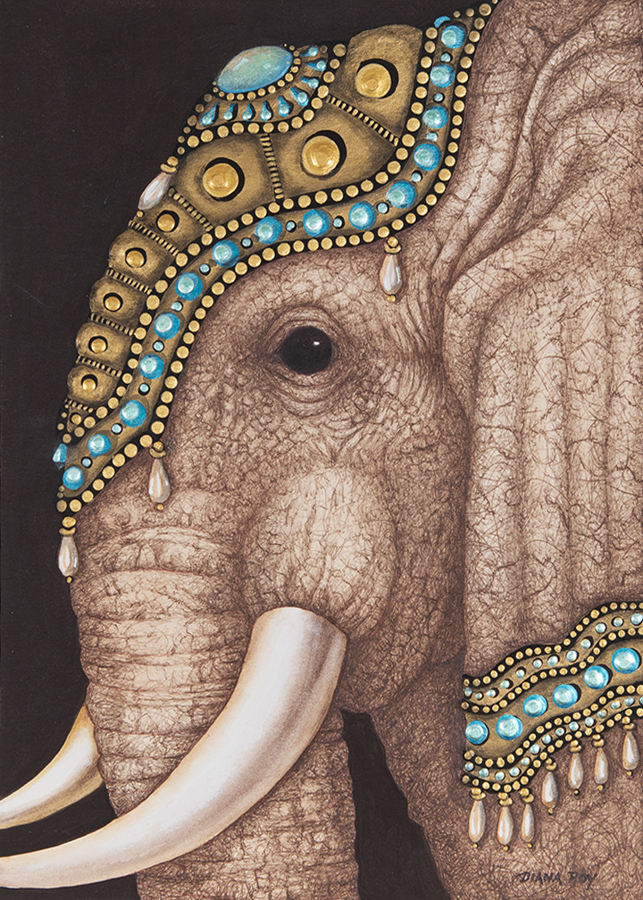 "Festival Elephant" by Diana Roy 1940-2019 