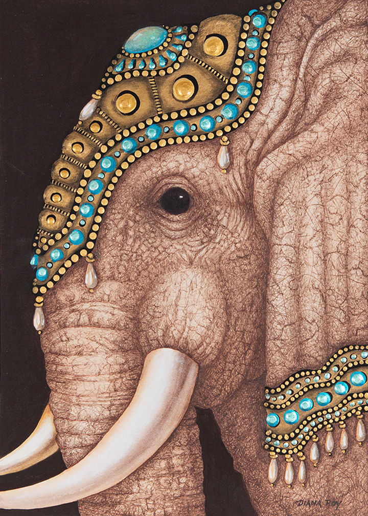 "Festival Elephant" by Diana Roy 1940-2019, Image 2.