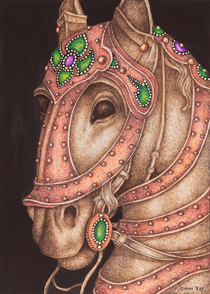 "Horse Sense" by Diana Roy 1940-2019, Image 2.