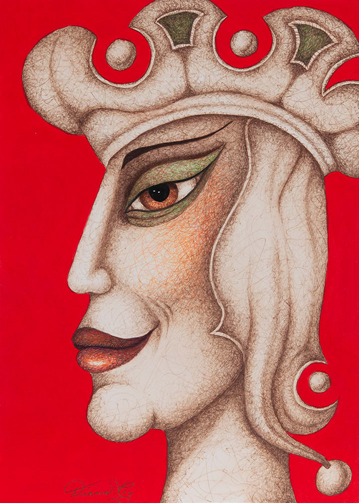 "Chess Master" by Diana Roy 1940-2019, Image 1.