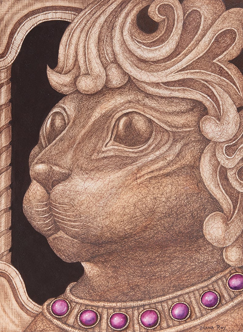 "Regal Cat" by Diana Roy 1940-2019, Image 2.
