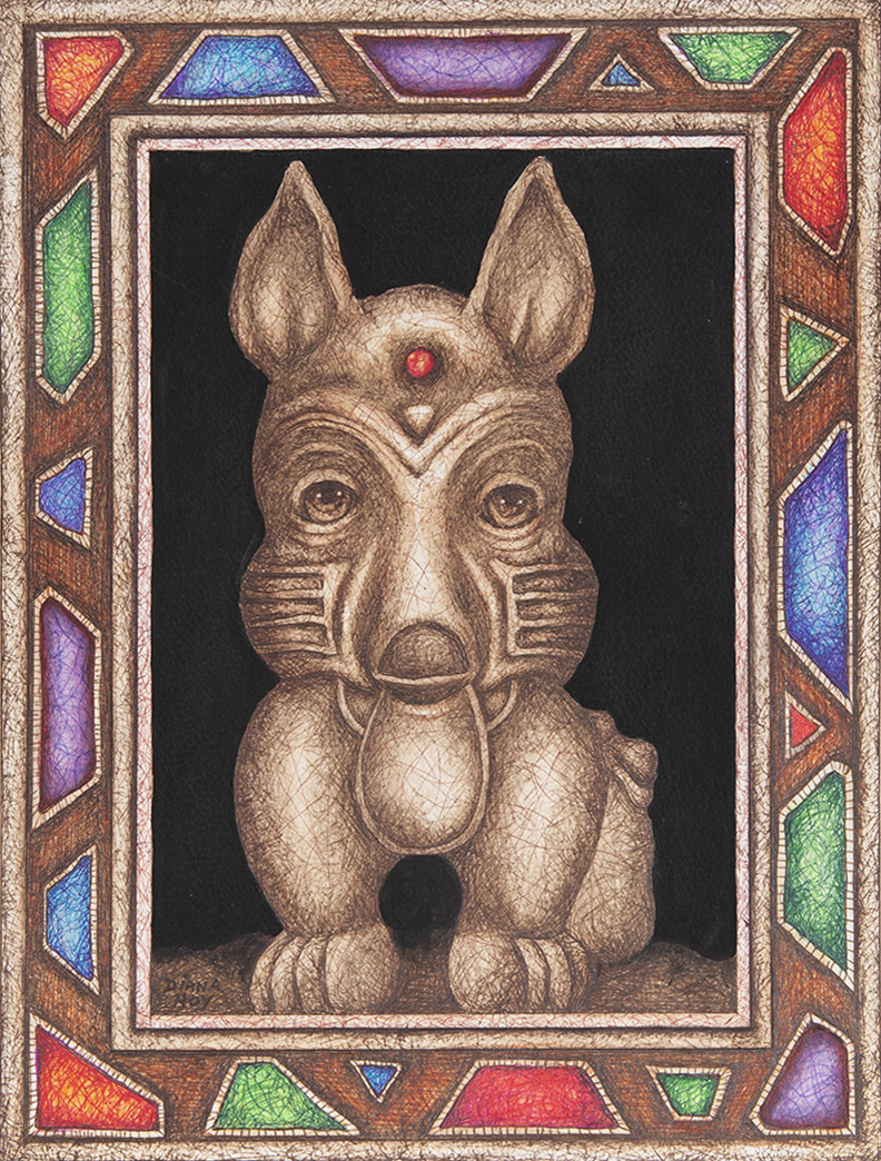 "Dog Days" by Diana Roy 1940-2019 