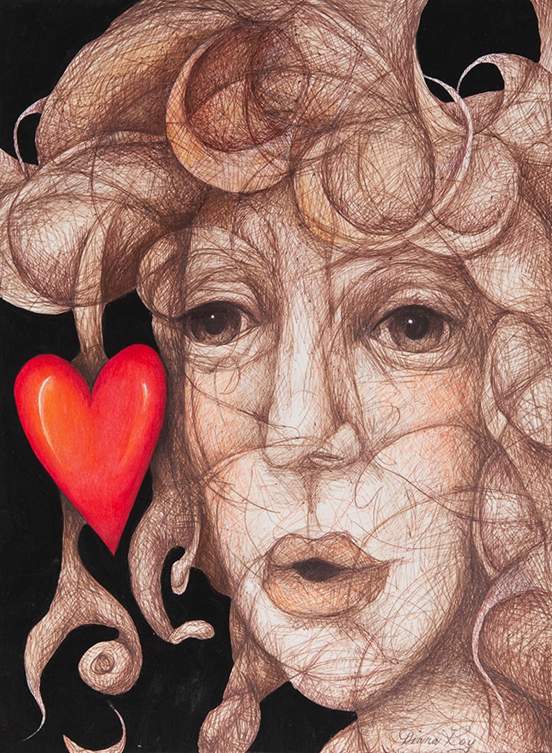 "Single Heart" by Diana Roy 1940-2019, Image 2.