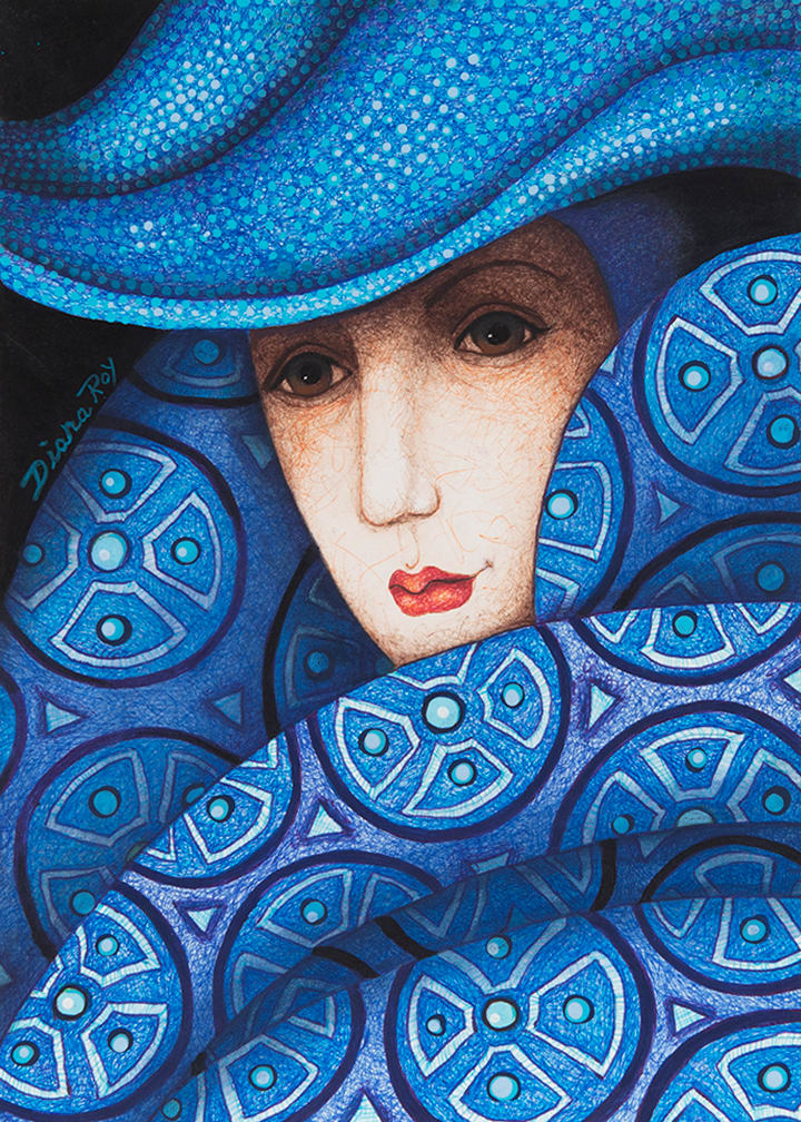 "Blue Remnants" by Diana Roy 1940-2019, Image 2.