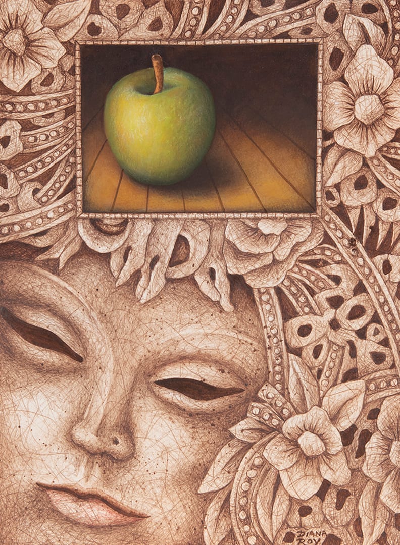 "Green Apple" by Diana Roy 1940-2019, Image 2.