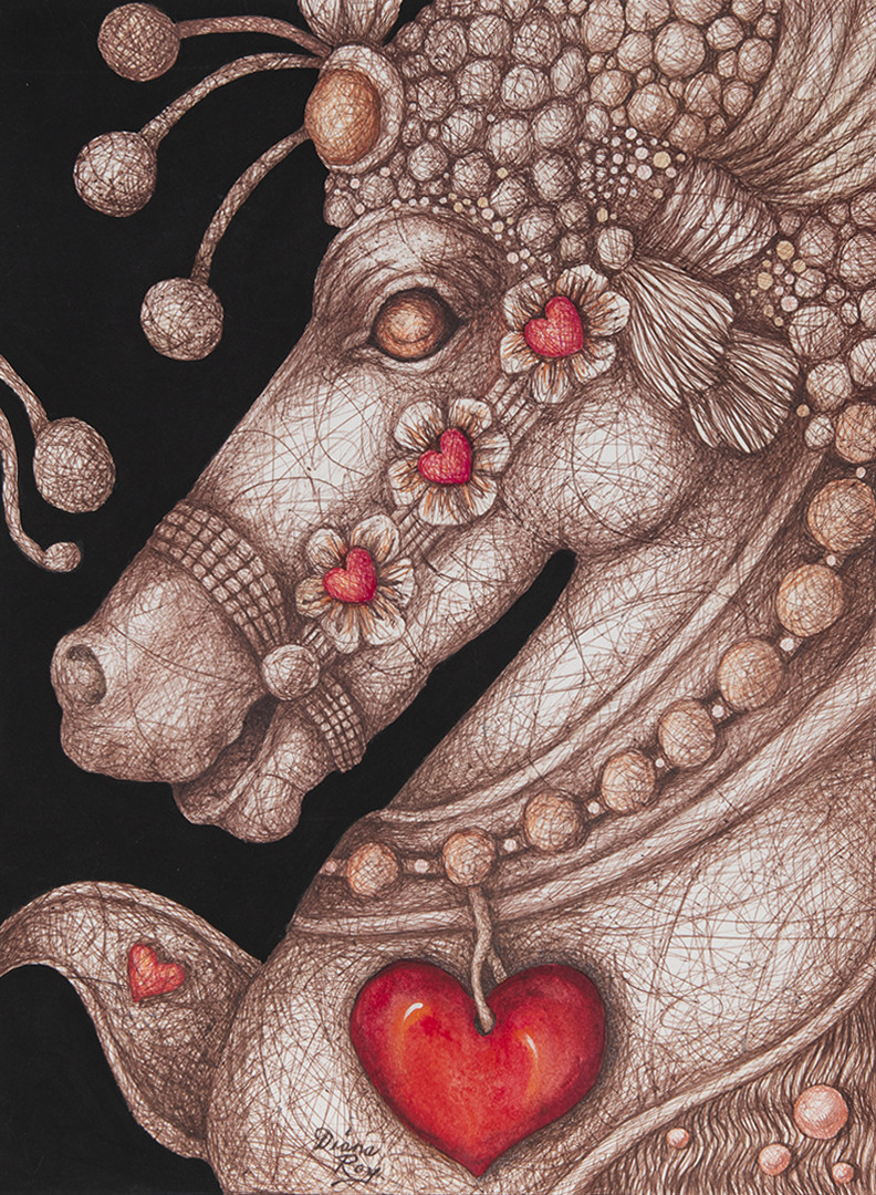 "Racing Heart" by Diana Roy 1940-2019 