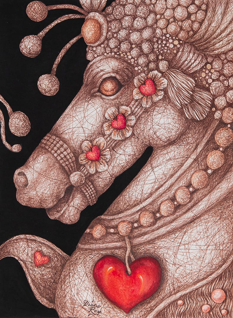 "Racing Heart" by Diana Roy 1940-2019, Image 2.