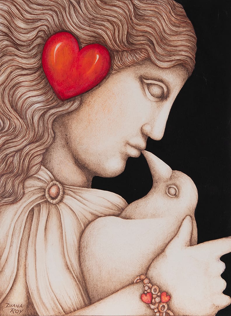 "Bird Heart" by Diana Roy 1940-2019, Image 2.