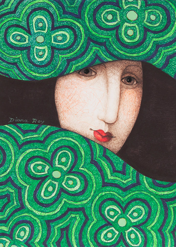 "Green Remnants" by Diana Roy 1940-2019, Image 2.