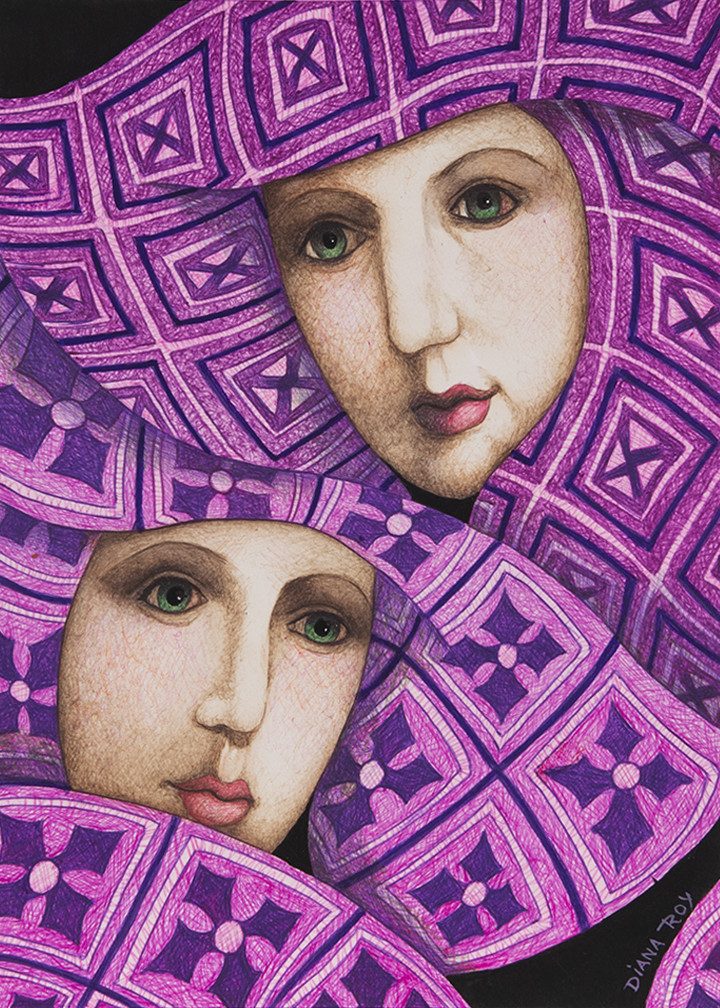 "Purple Remnants" by Diana Roy 1940-2019 