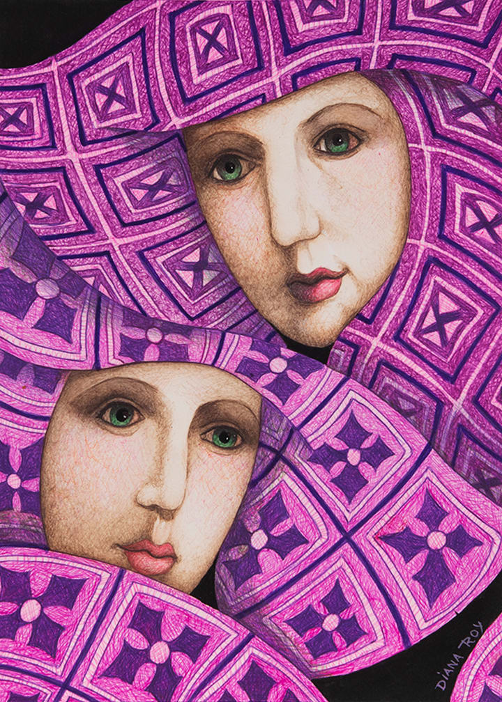 "Purple Remnants" by Diana Roy 1940-2019, Image 2.