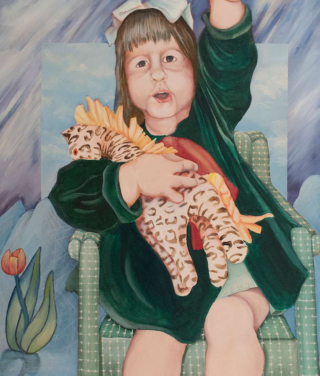 "Kelly Waving" by Diana Roy 1940-2019, Image 1.