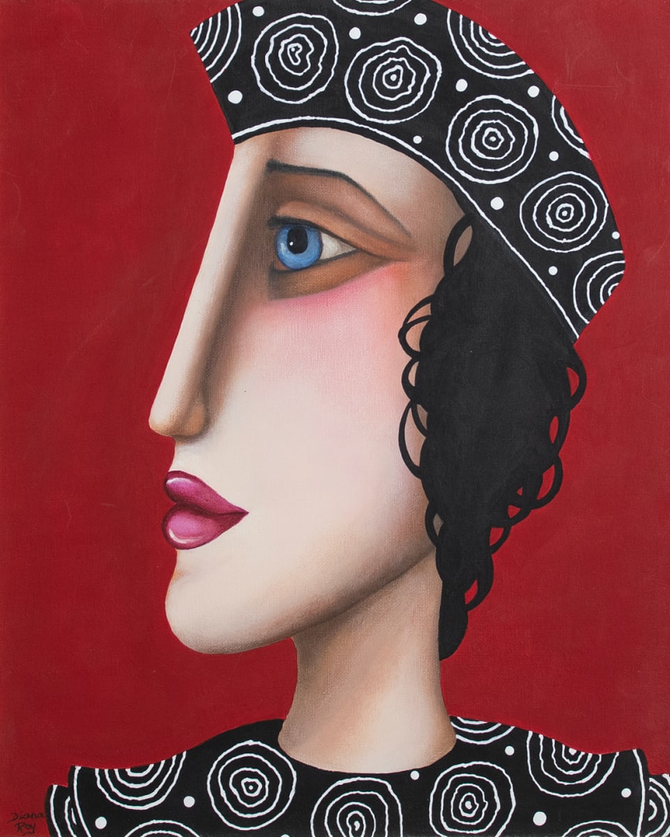 "Red Zone" by Diana Roy 1940-2019, Image 2.