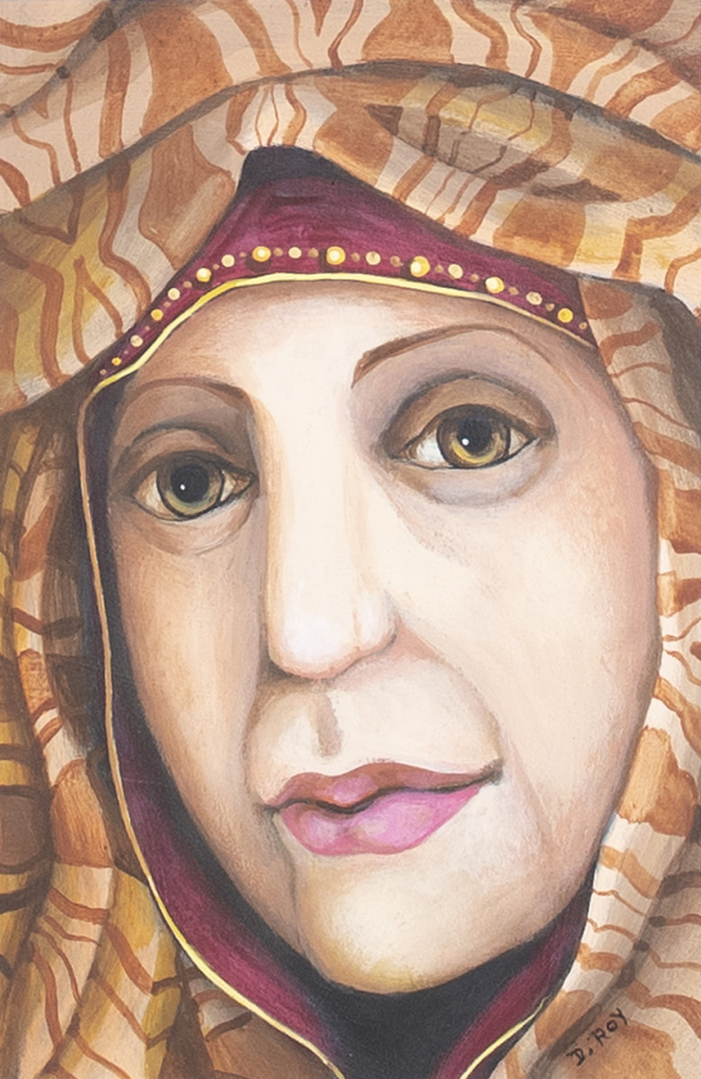 Untitled (Orange Fabric) by Diana Roy 1940-2019 