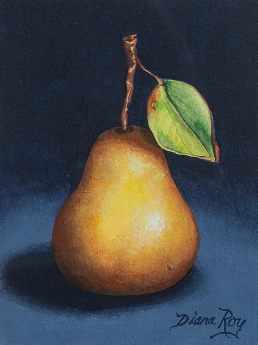 "Midnight Pear" by Diana Roy 1940-2019, Image 2.