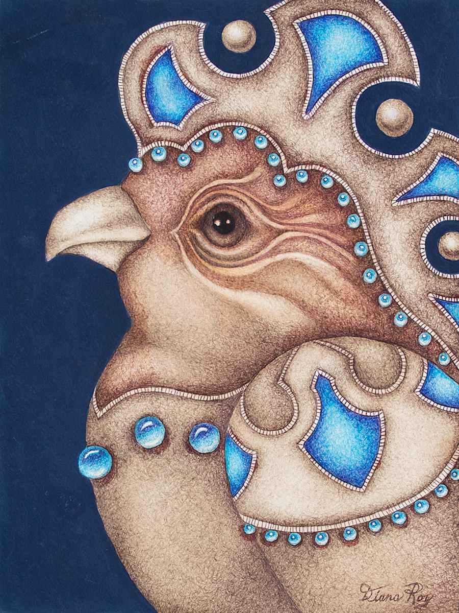 "Royal Bird" by Diana Roy 1940-2019, Image 2.
