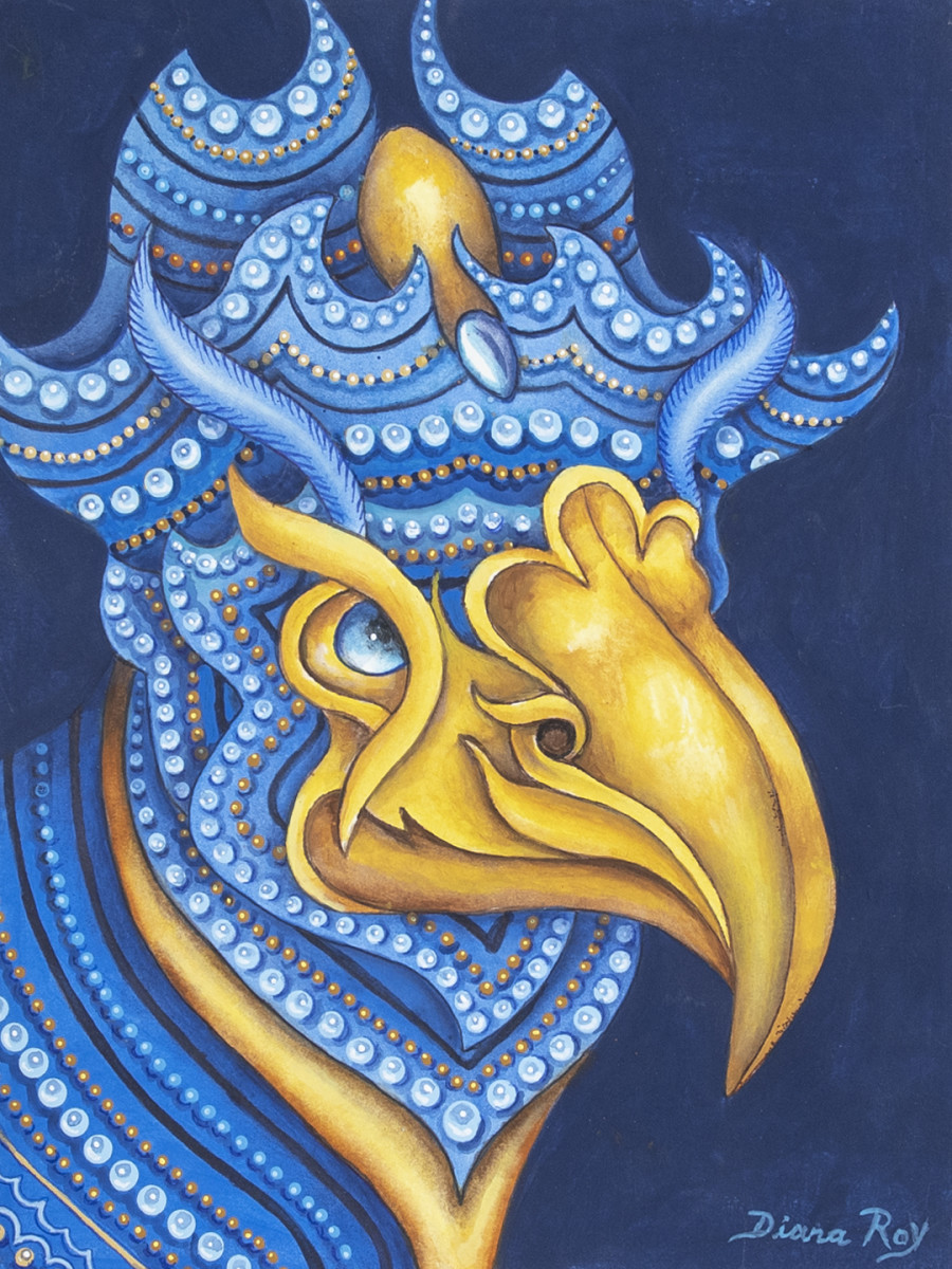 Bird With a Golden Egg by Diana Roy 1940-2019 