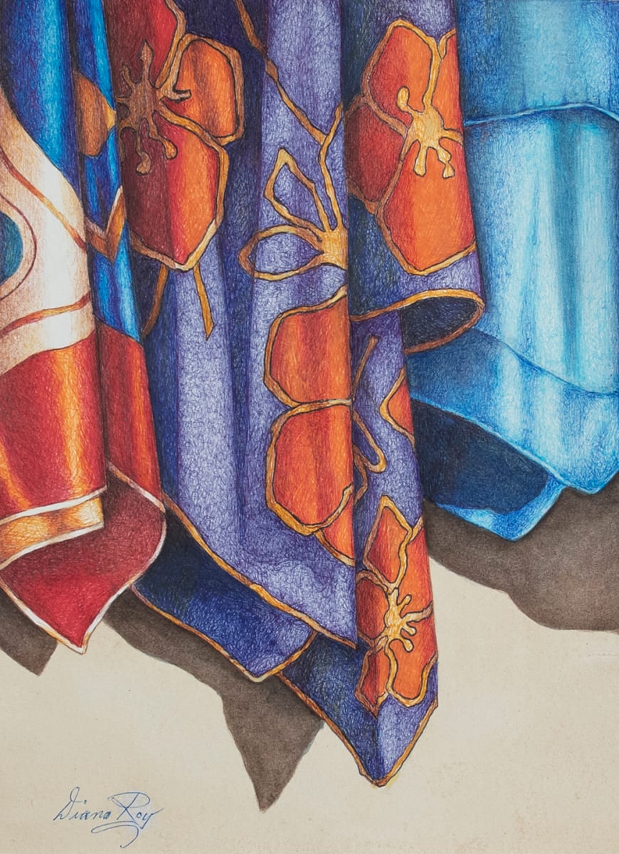 "Silk Scarves" by Diana Roy 1940-2019 