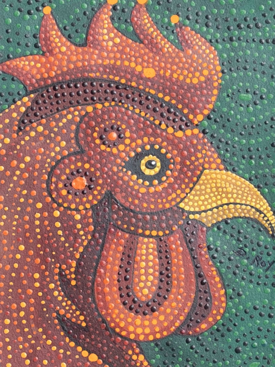 "Rooster" by Diana Roy 1940-2019, Image 1.