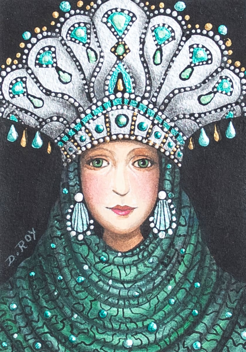 "Green Pearls" by Diana Roy 1940-2019 