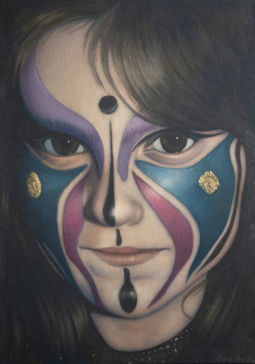 "Toni with Painted Face" by Diana Roy 1940-2019, Image 2.