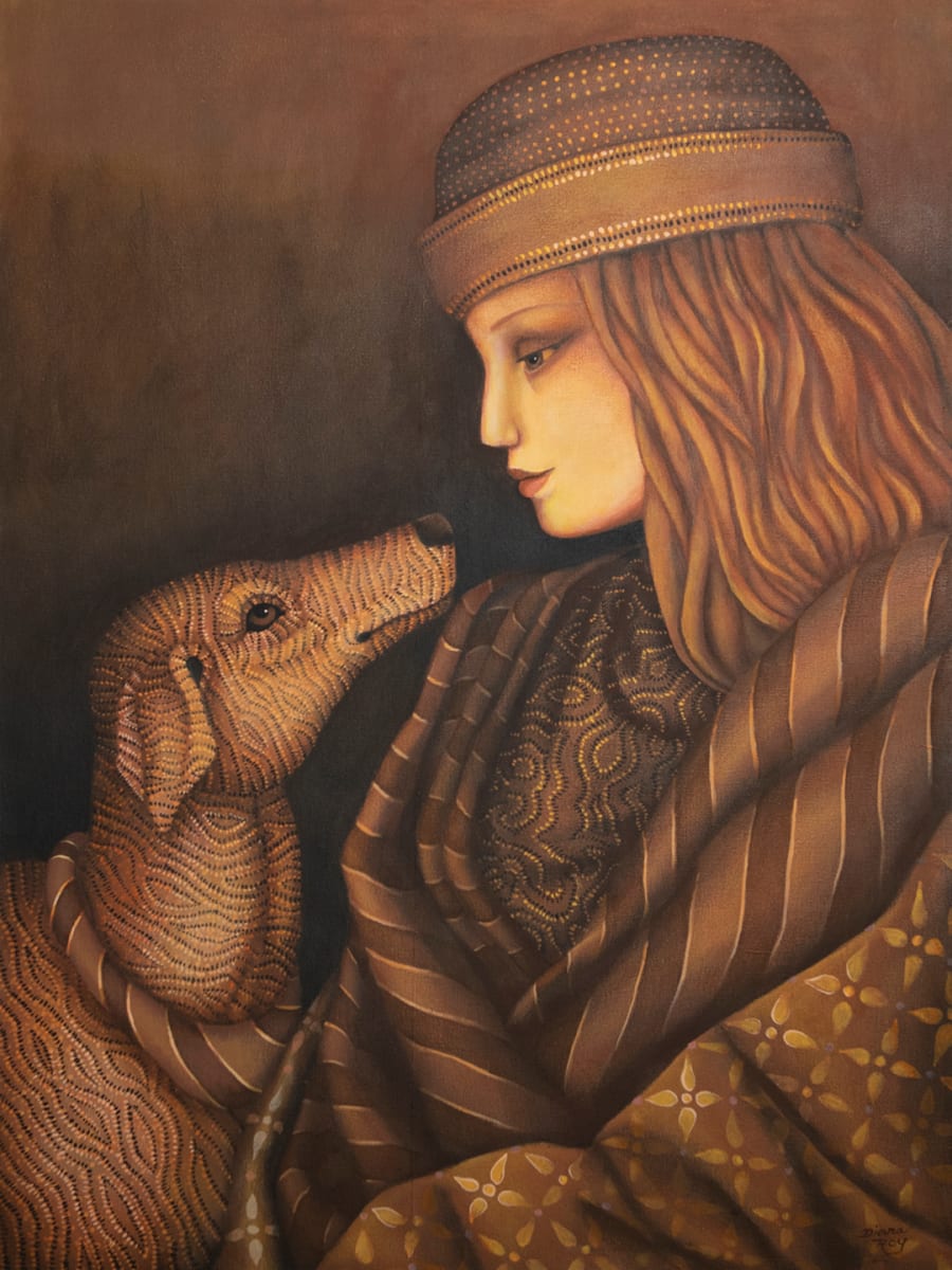 "Friends" by Diana Roy 1940-2019, Image 1.