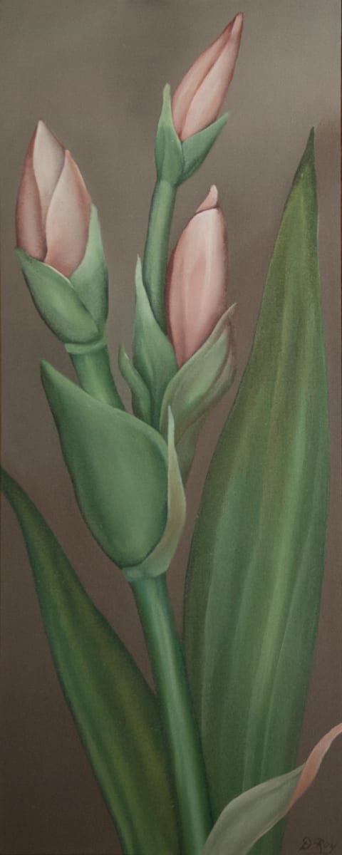 "Iris Triptych" by Diana Roy 1940-2019, Image 1.