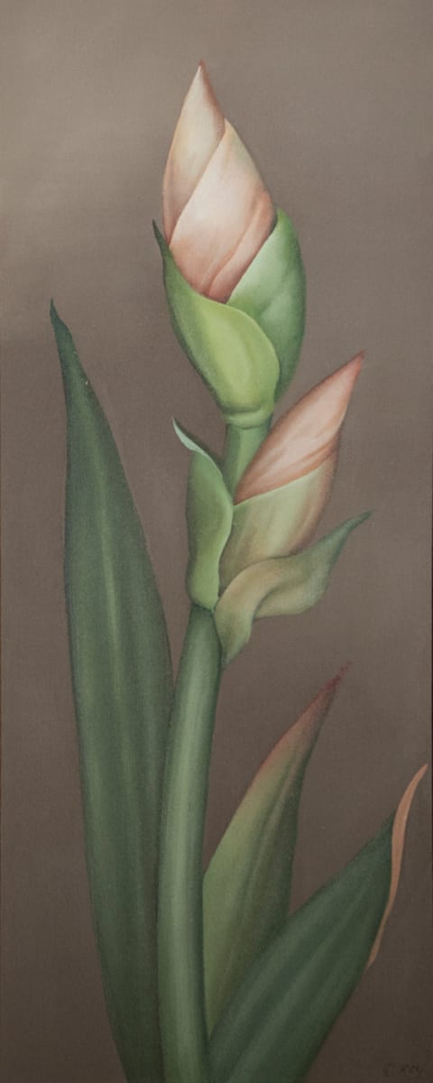 "Iris Triptych" by Diana Roy 1940-2019, Image 1.