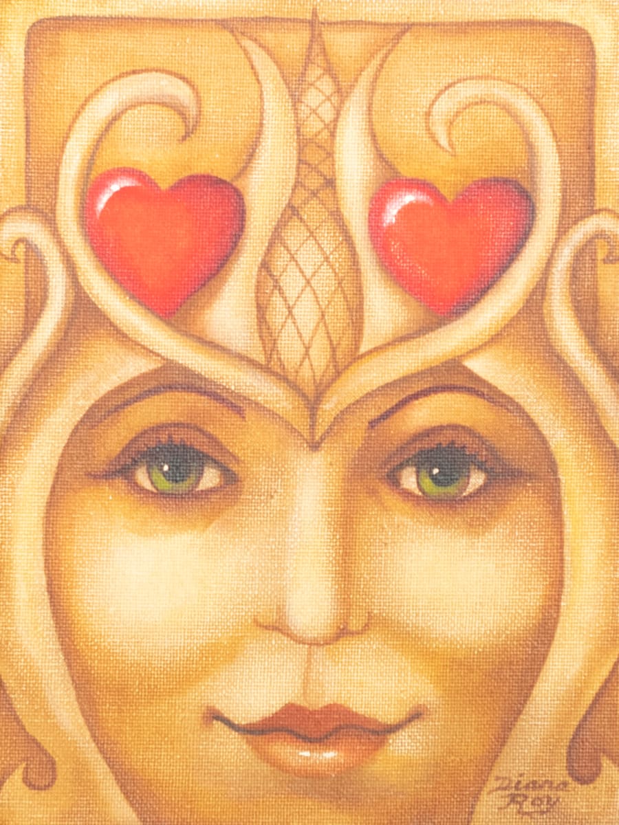 "Heart Queen" by Diana Roy 1940-2019, Image 1.