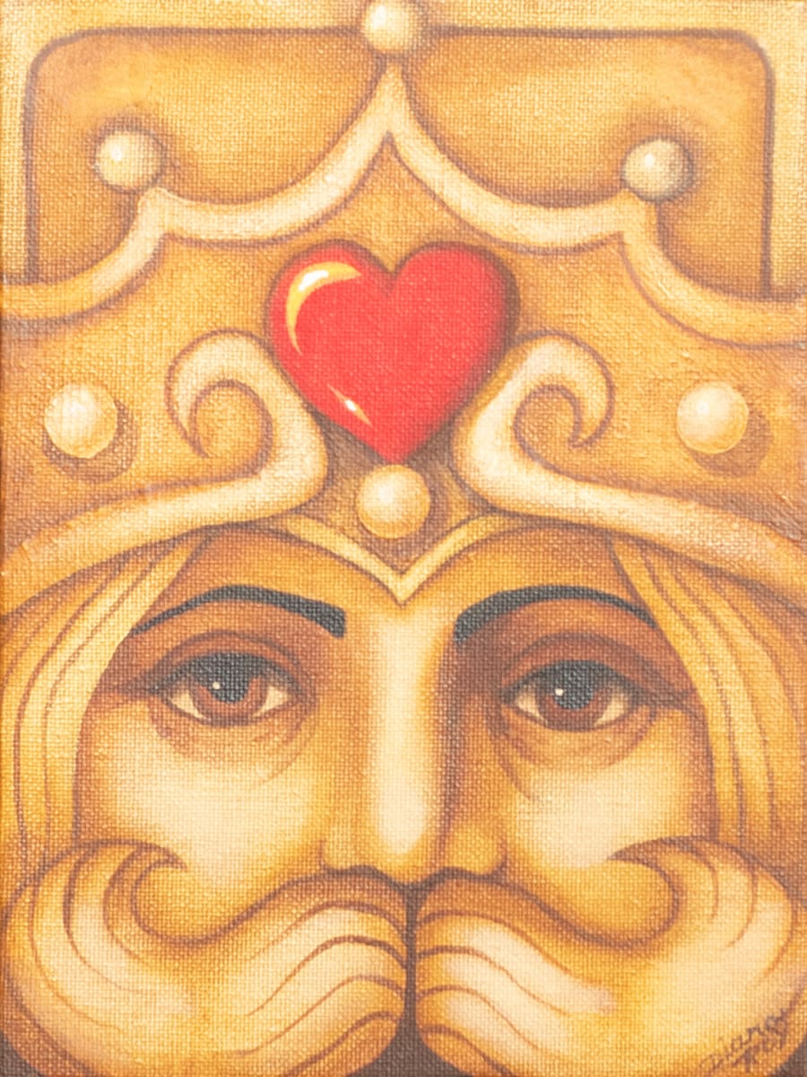 "Heart King" by Diana Roy 1940-2019, Image 1.