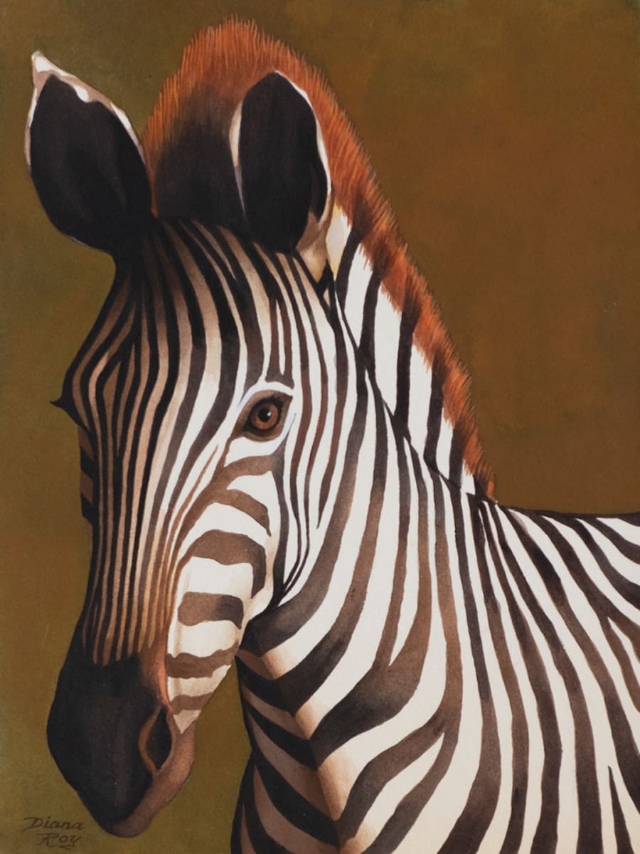 "Zebra" by Diana Roy 1940-2019, Image 2.
