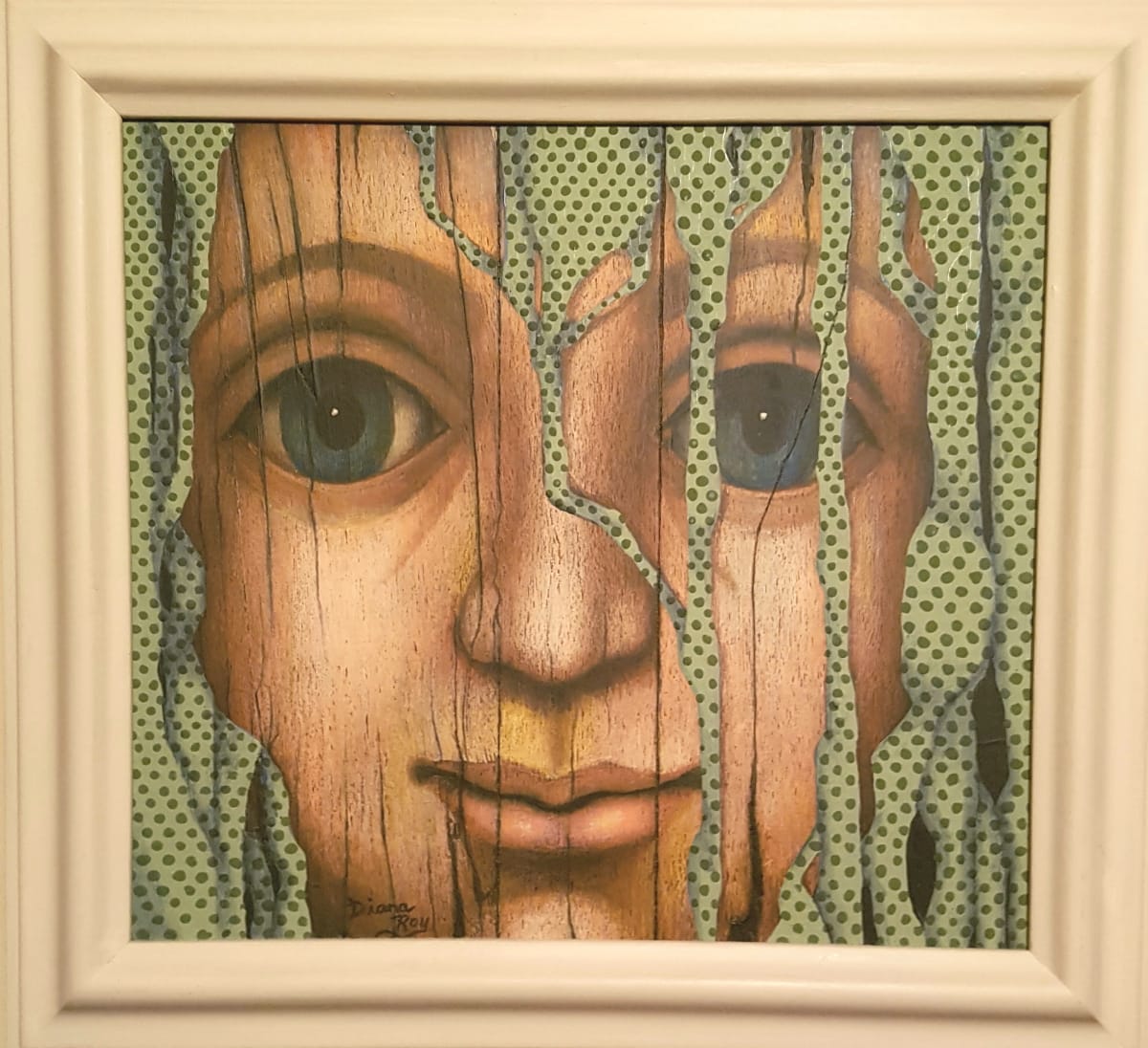 Untitled ( Green Rain) by Diana Roy 1940-2019, Image 1.