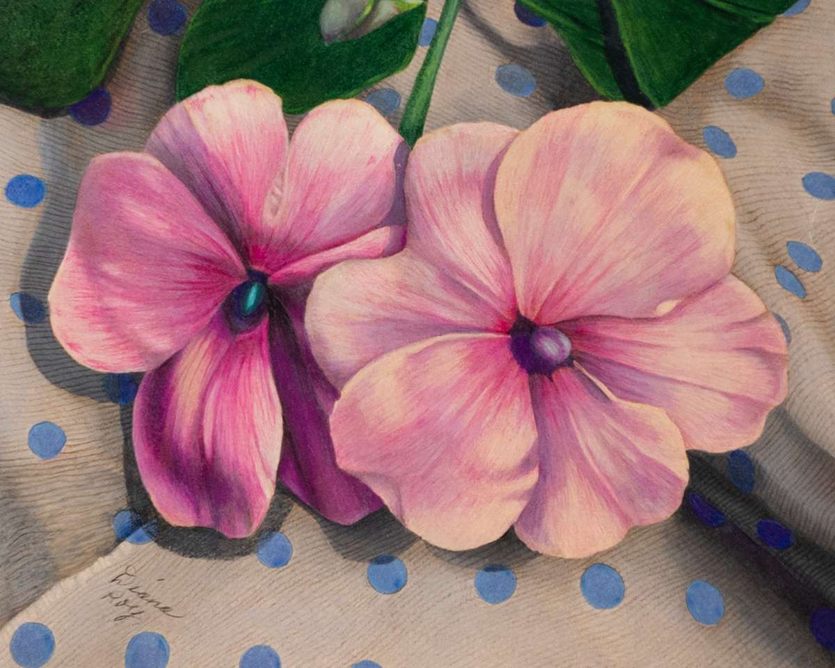 "Impatiens" by Diana Roy 1940-2019, Image 1.