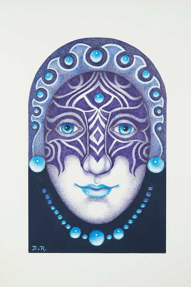 Third Tattoo Drawing by Diana Roy 1940-2019, Image 1.