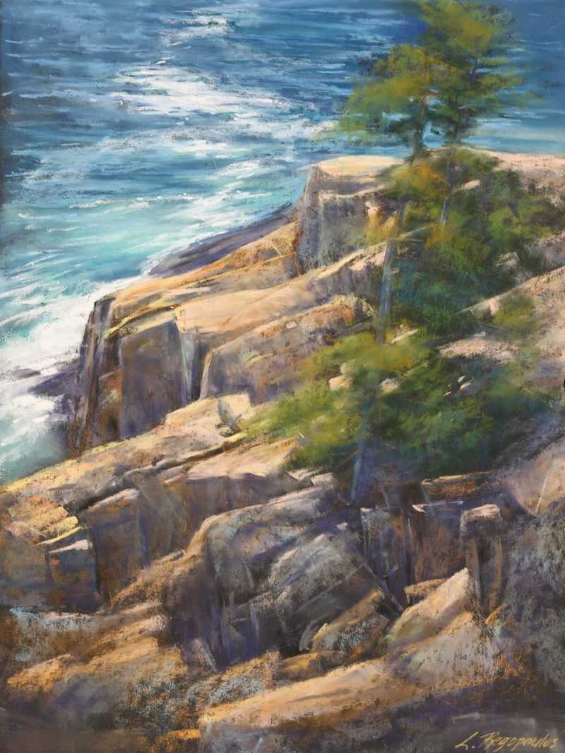 Granite Guardians, Park Loop, Acadia NP by Lisa Regopoulos 