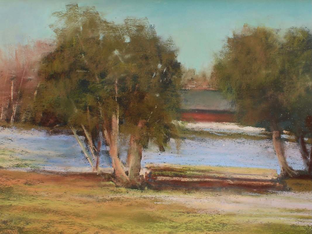 Spring Thaw, Great Brook Farm, Plein Air by Lisa Regopoulos 
