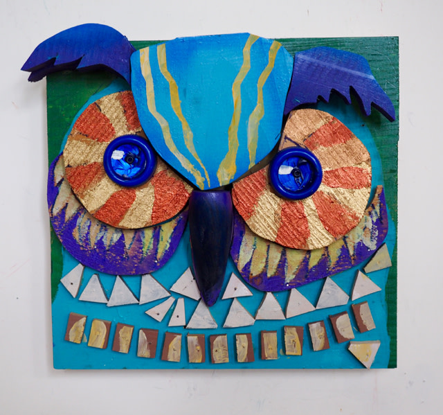 Bright Eyed Owl by George Thaddeus Saj 