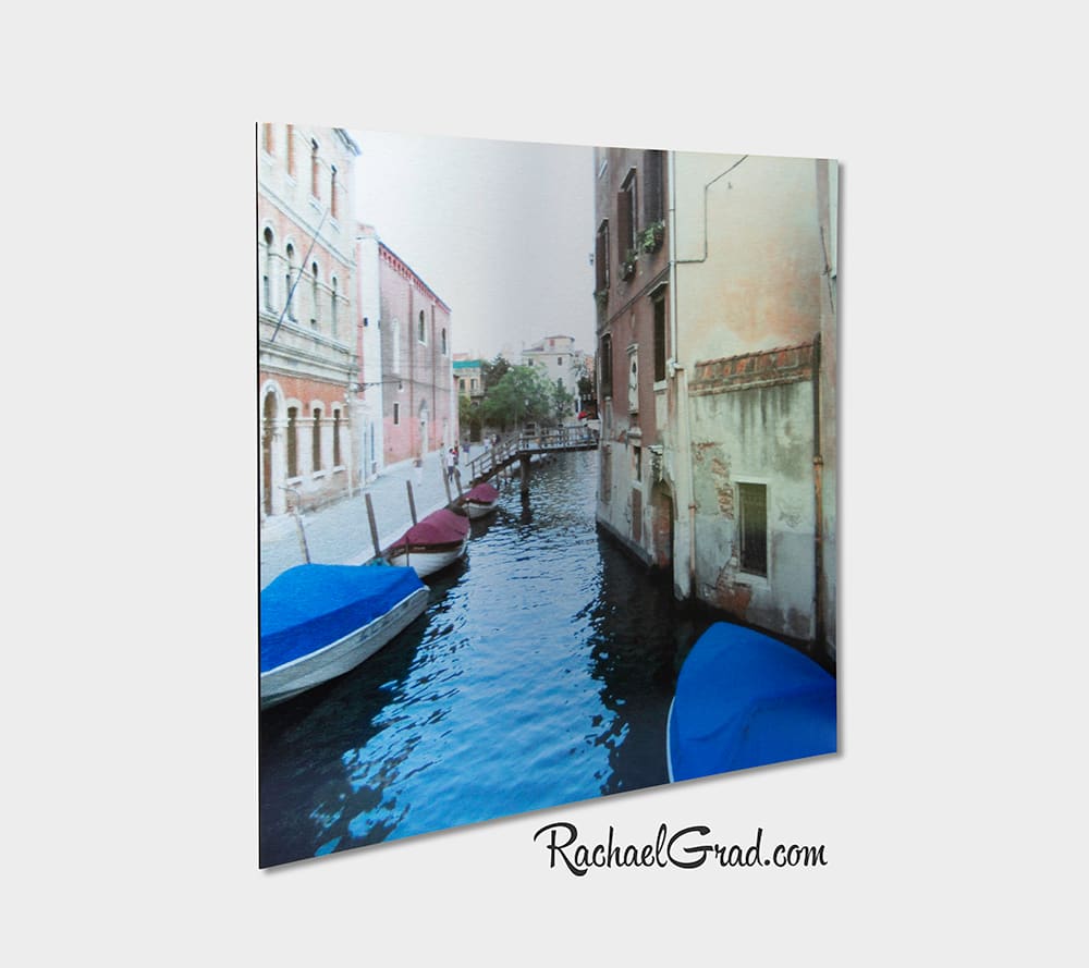 Blue Boats, Venice , Italy, Unframed by Rachael Grad 