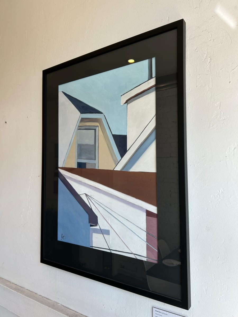 Three Lines by Gordon Leverton  Image: Available framed( black frame and black mat)
