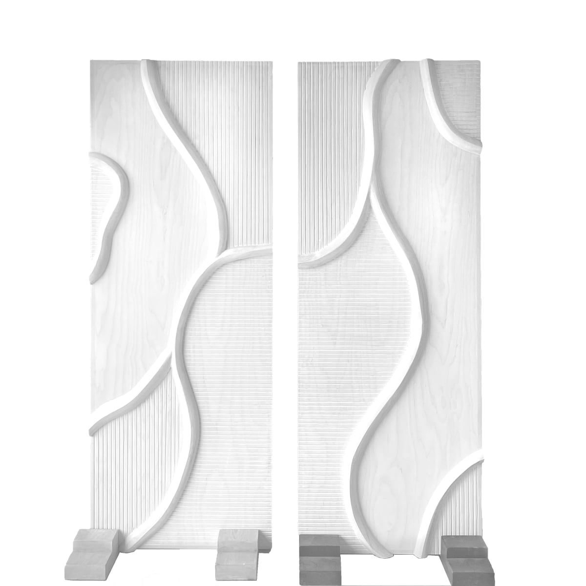 "Flow" Barn Doors  (each priced separately) by Andrea Wendel, Image 1.