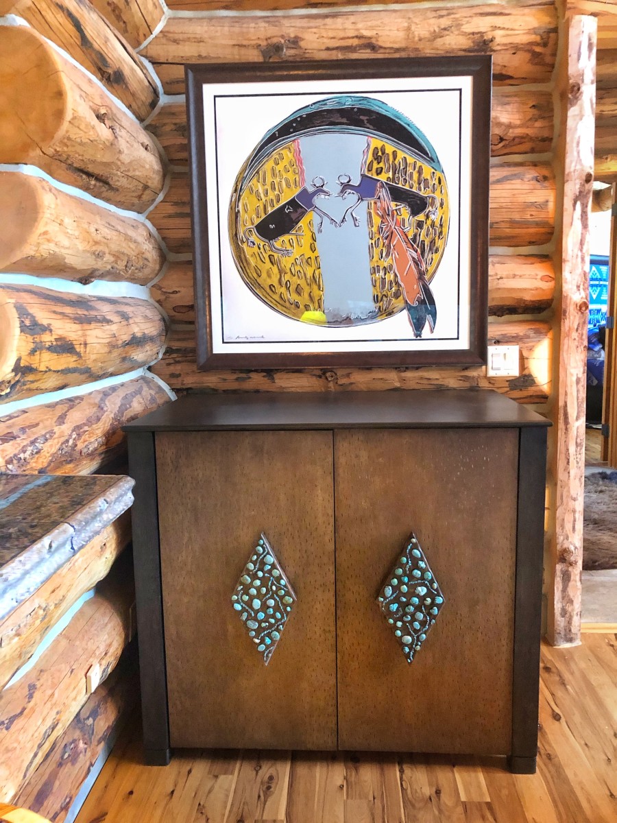 Western Custom Cabinet by Andrea Wendel 