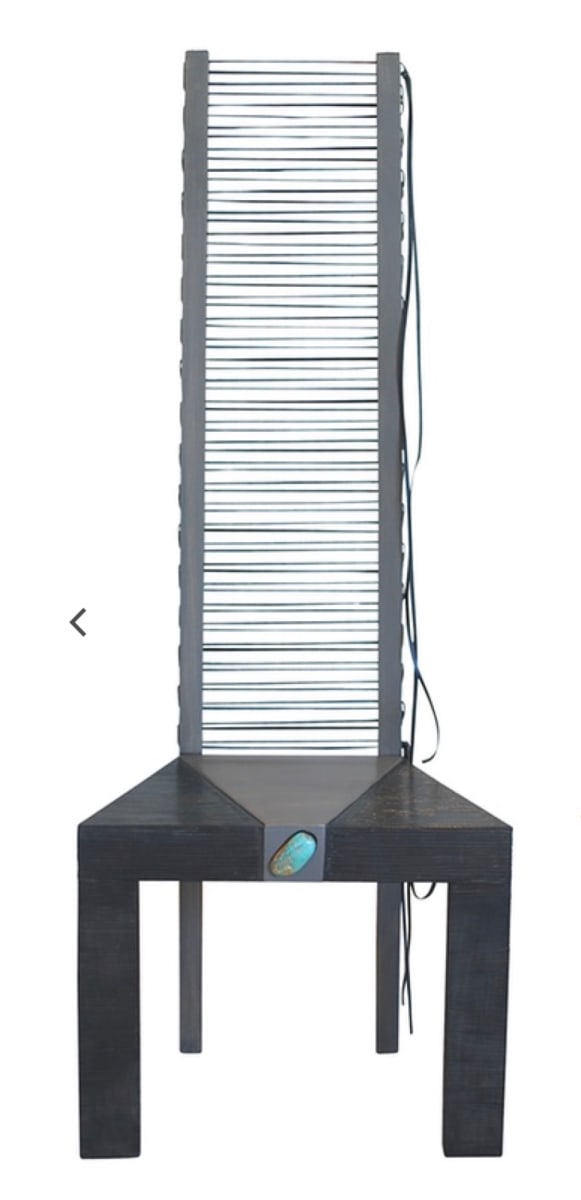 Leather Ladder Back Chair 